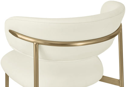 Meridian Furniture - Lupita Cream Vegan Leather Dining Chair (Set of 2) - 759Cream-C veiw 6