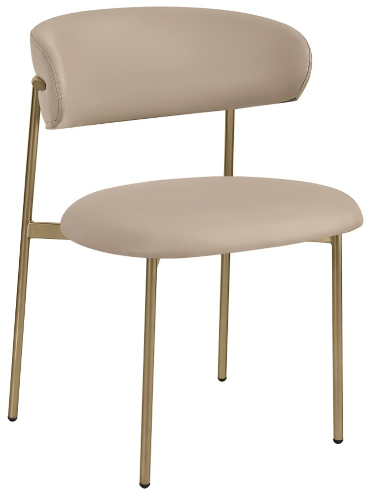 Meridian Furniture - Lupita Taupe Vegan Leather Dining Chair (Set of 2) - 759Taupe-C veiw 1