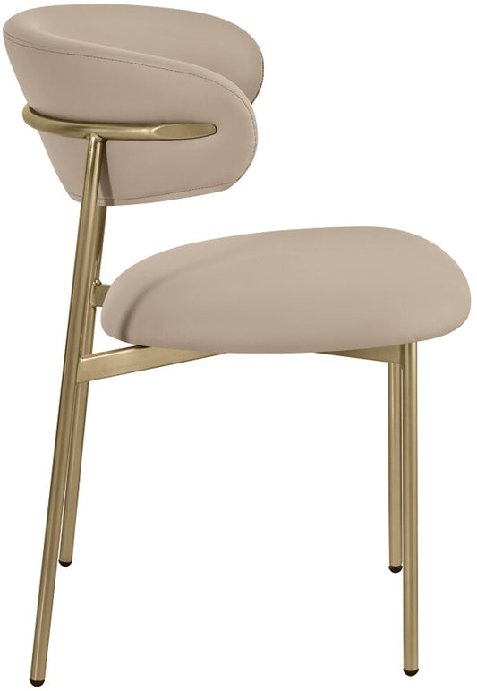 Meridian Furniture - Lupita Taupe Vegan Leather Dining Chair (Set of 2) - 759Taupe-C veiw 2