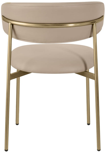 Meridian Furniture - Lupita Taupe Vegan Leather Dining Chair (Set of 2) - 759Taupe-C veiw 4