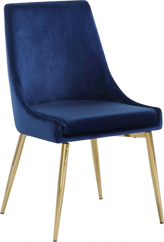 Meridian Furniture - Karina Navy Velvet Dining Chair (Set of 2) - 783Navy-C veiw 1