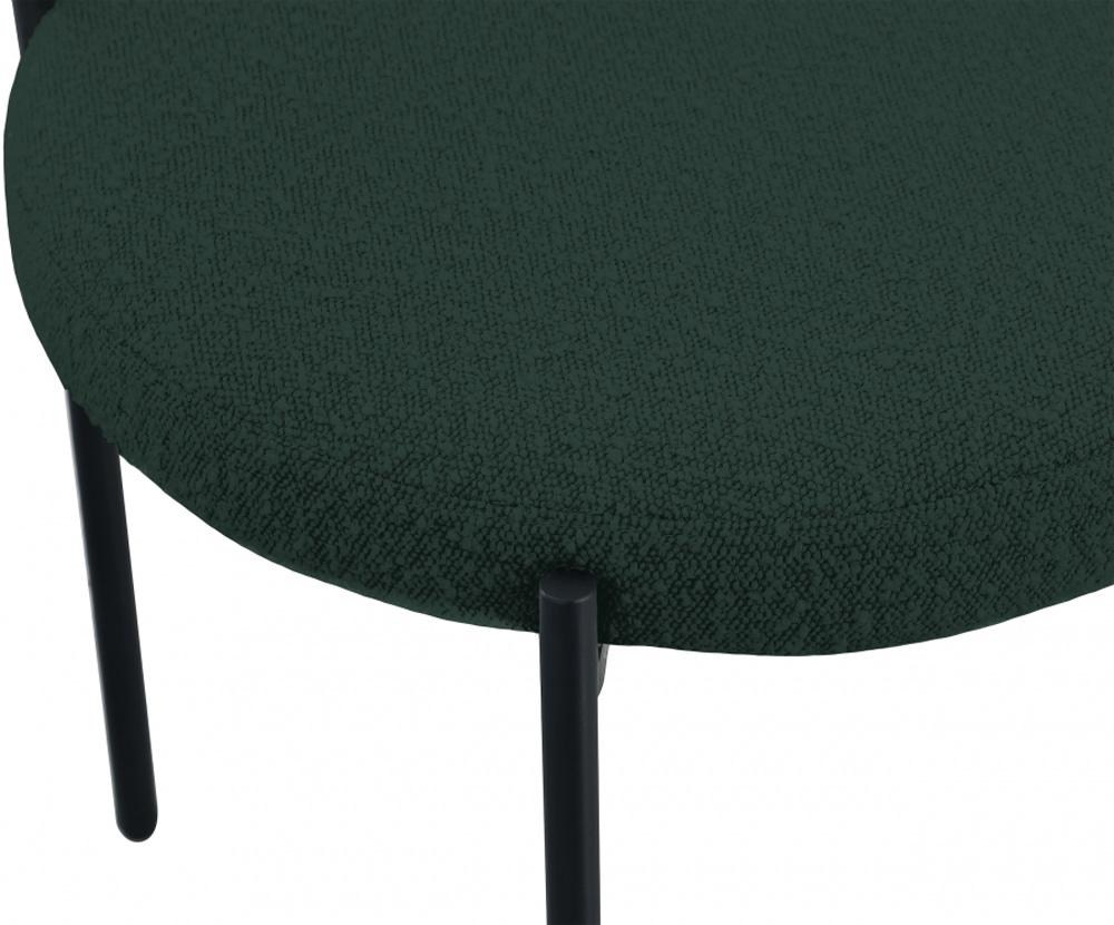 Meridian Furniture - Beacon Green Boucle Fabric Dining Chair (Set of 2) - 880Green-C veiw 5