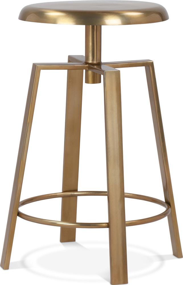 Meridian Furniture - Lang Gold Iron Counter/Bar Stool - 936Gold veiw 1