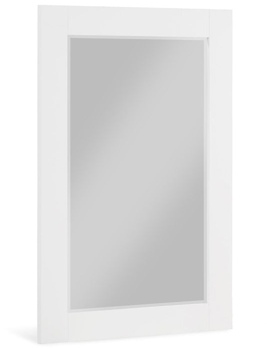 Meridian Furniture - Monad White Mirror - 400White-24M veiw 1