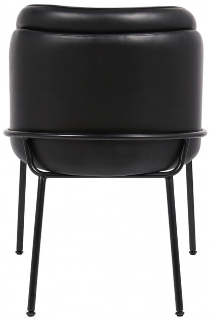 Meridian Furniture - Jagger Black Vegan Leather Dining Chair (Set of 2) - 883Black-C veiw 2