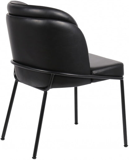 Meridian Furniture - Jagger Black Vegan Leather Dining Chair (Set of 2) - 883Black-C veiw 5