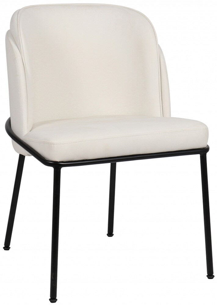 Meridian Furniture - Jagger White Vegan Leather Dining Chair (Set of 2) - 883White-C veiw 1