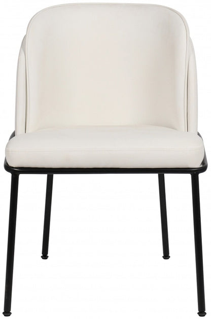 Meridian Furniture - Jagger White Vegan Leather Dining Chair (Set of 2) - 883White-C veiw 3