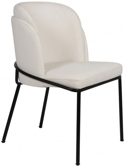 Meridian Furniture - Jagger White Vegan Leather Dining Chair (Set of 2) - 883White-C veiw 5