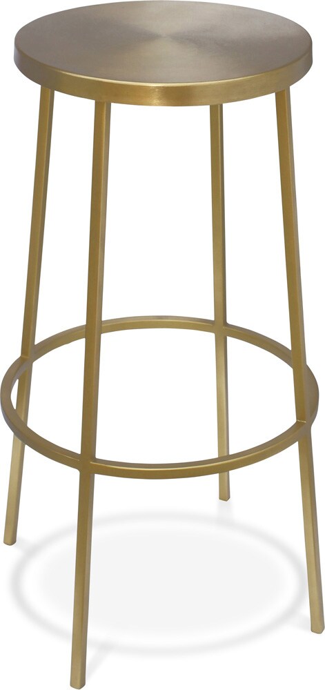 Meridian Furniture - Tyson Gold Iron Bar Stool - 950Gold veiw 1