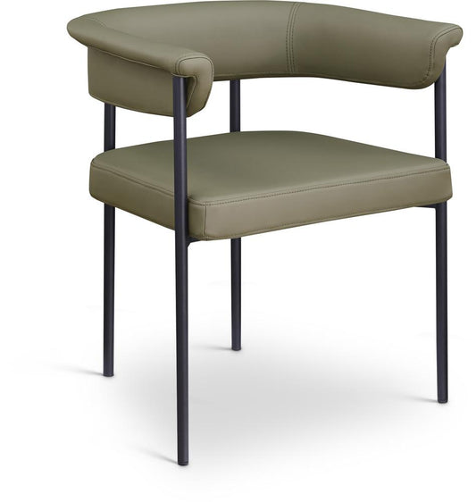 Meridian Furniture - Malin Olive Vegan Leather Dining Chair (Set of 2) - 427Olive-C veiw 1