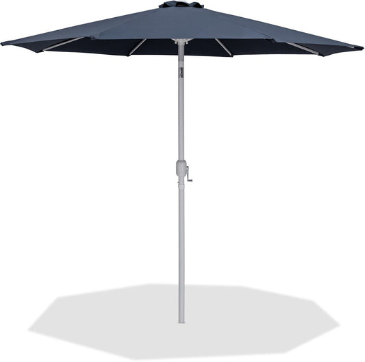 Meridian Furniture - Fiji Grey Fabric Patio Umbrellas - 55015Grey-U veiw 1