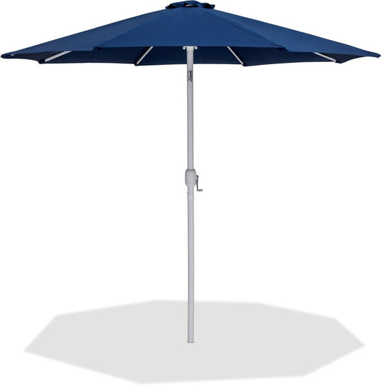 Meridian Furniture - Fiji Navy Fabric Patio Umbrellas - 55015Navy-U veiw 1