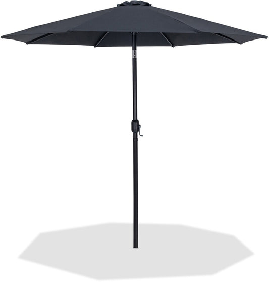 Meridian Furniture - Fiji Black Fabric Patio Umbrellas - 55016Black-U veiw 1