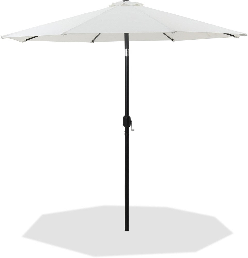 Meridian Furniture - Fiji White Fabric Patio Umbrellas - 55016White-U veiw 1