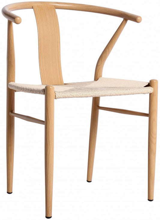 Meridian Furniture - Beck Beige Hand Woven Rope Dining Chair (Set of 2) - 893Oak-C veiw 1