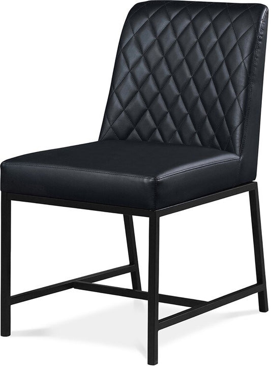 Meridian Furniture - Bryce Black Vegan Leather Dining Chair (Set of 2) - 918Black-C veiw 1