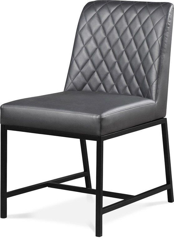 Meridian Furniture - Bryce Grey Vegan Leather Dining Chair (Set of 2) - 918Grey-C veiw 1