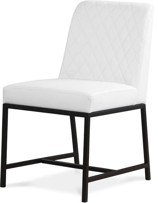Meridian Furniture - Bryce White Vegan Leather Dining Chair (Set of 2) - 918White-C veiw 1
