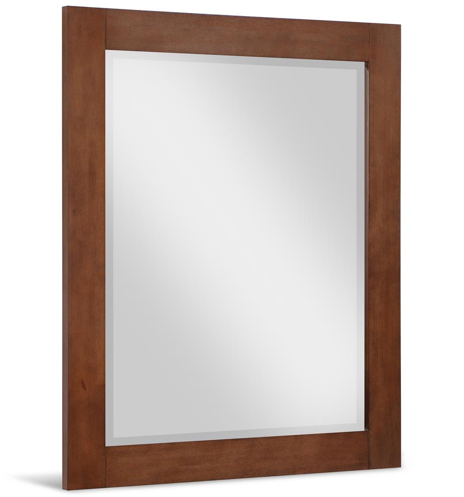Meridian Furniture - Monad Walnut Mirror - 400Walnut-30M veiw 1