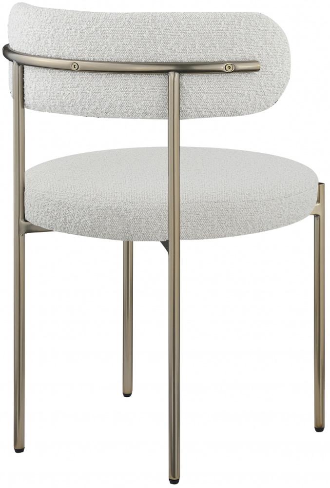 Meridian Furniture - Beacon Cream Boucle Fabric Dining Chair (Set of 2) - 887Cream-C veiw 5