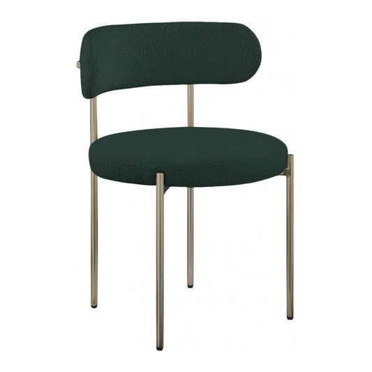 Meridian Furniture - Beacon Green Boucle Fabric Dining Chair (Set of 2) - 887Green-C veiw 1