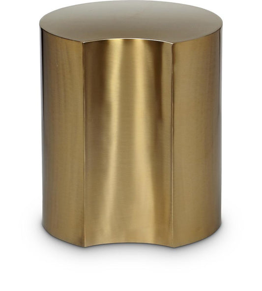 Meridian Furniture - Dimple Gold End Table - 99081Gold-ET16 veiw 1