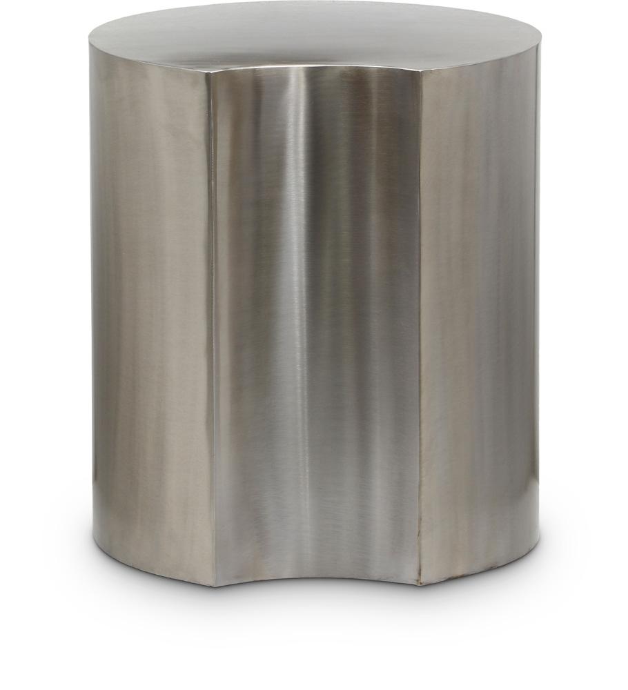 Meridian Furniture - Dimple Silver End Table - 99081Silver-ET16 veiw 1