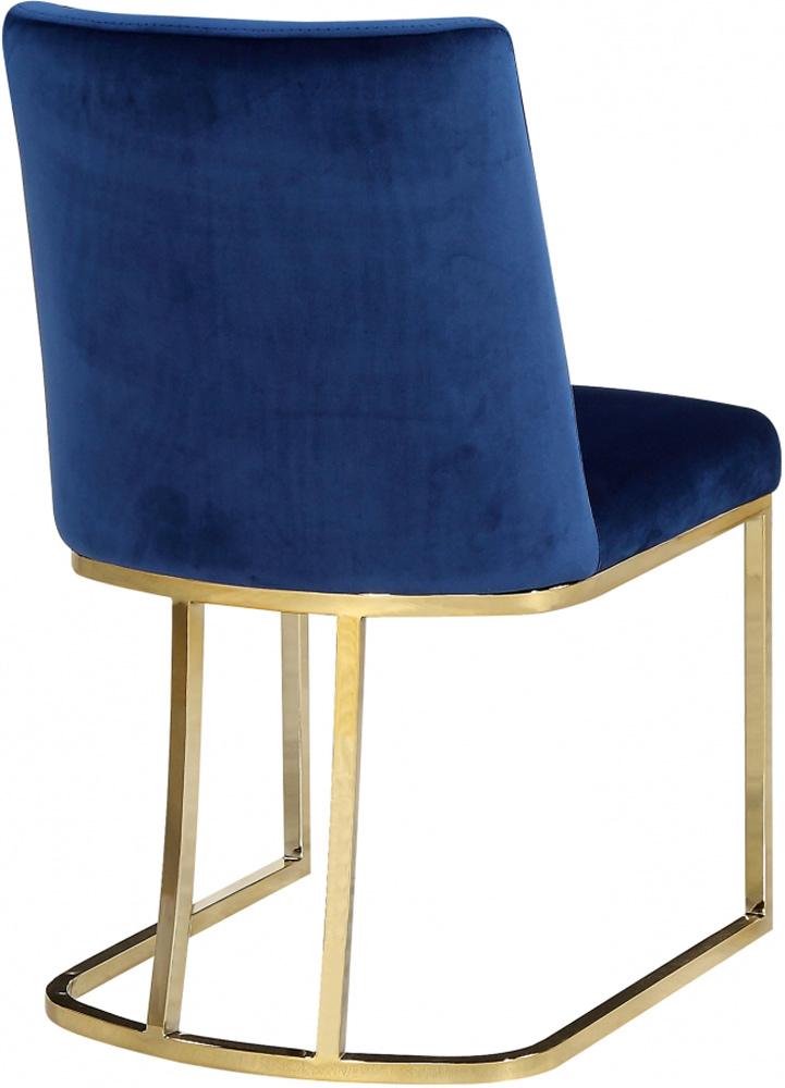 Meridian Furniture - Heidi Navy Velvet Dining Chair (Set of 2) - 776Navy-C veiw 2