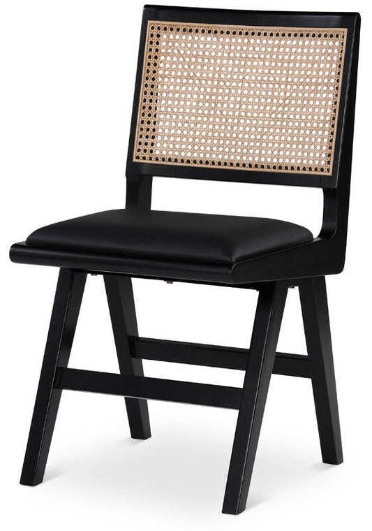 Meridian Furniture - Abby Black Vegan Leather Dining Side Chair (Set of 2) - 897Black-SC veiw 1