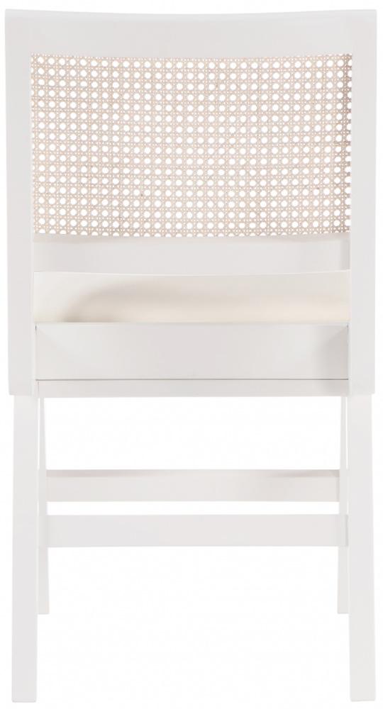 Meridian Furniture - Abby Cream Vegan Leather Dining Side Chair (Set of 2) - 897White-SC veiw 2