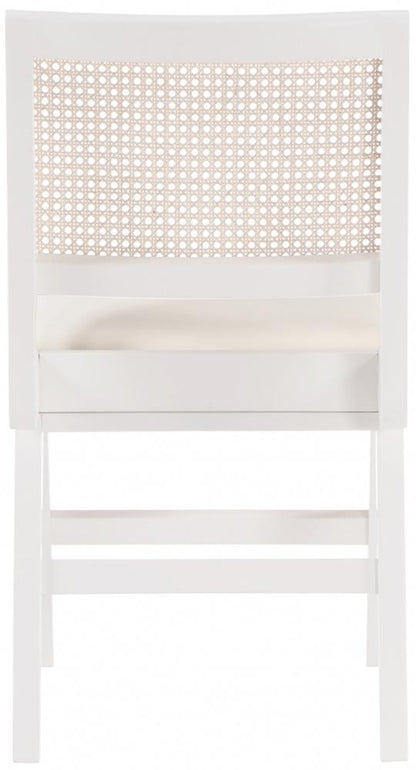 Meridian Furniture - Abby Cream Vegan Leather Dining Side Chair (Set of 2) - 897White-SC veiw 2
