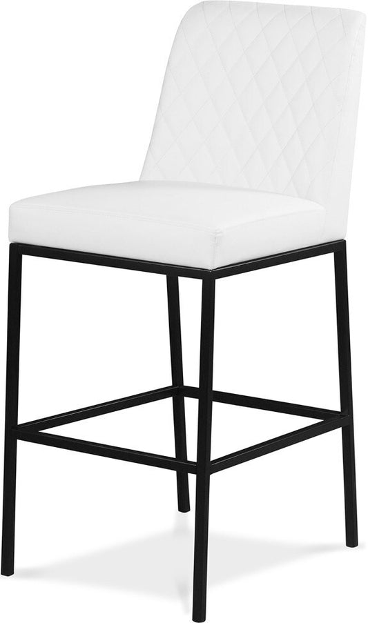 Meridian Furniture - Bryce White Vegan Leather Stool (Set of 2) - 919White-C veiw 1