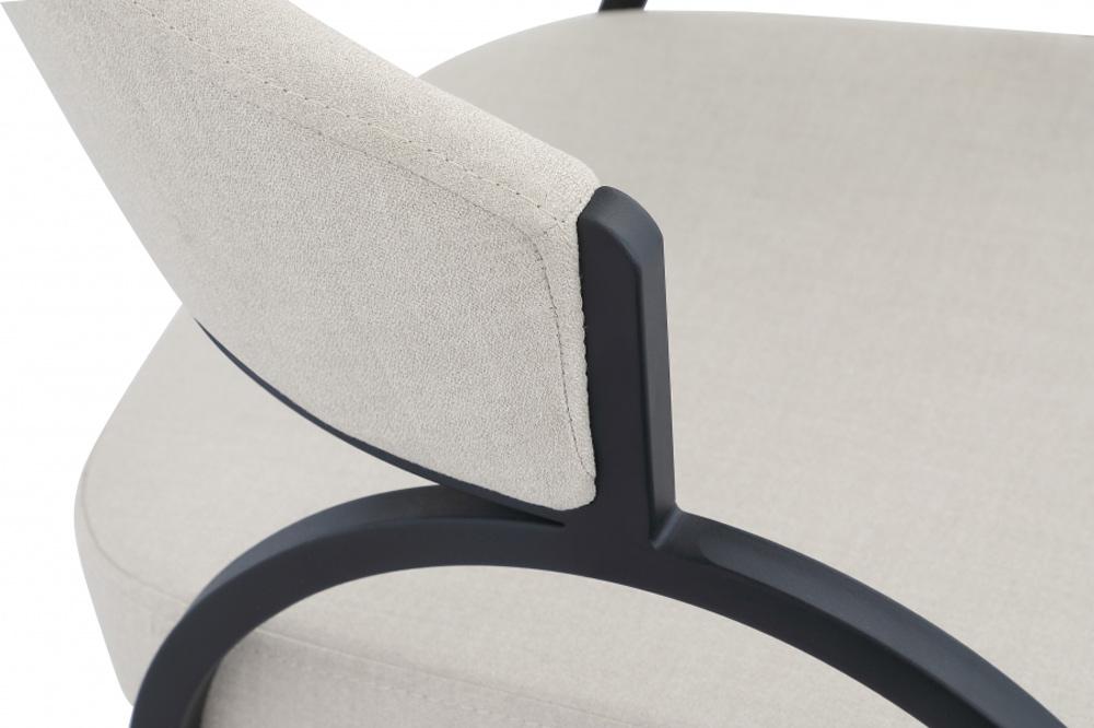 Meridian Furniture - Privet Beige Linen Textured Fabric Dining Chair (Set of 2) - 931Beige-C veiw 4