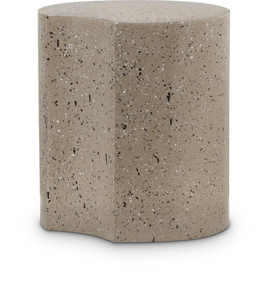 Meridian Furniture - Dimple Taupe End Table - 99084Taupe-ET16 veiw 1