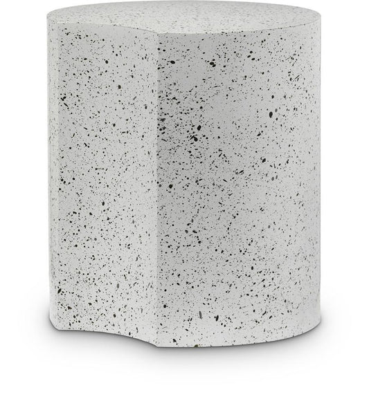 Meridian Furniture - Dimple White End Table - 99084White-ET16 veiw 1