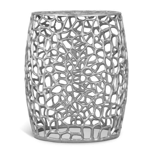 Meridian Furniture - Priya Silver End Table - 224Silver-E veiw 1