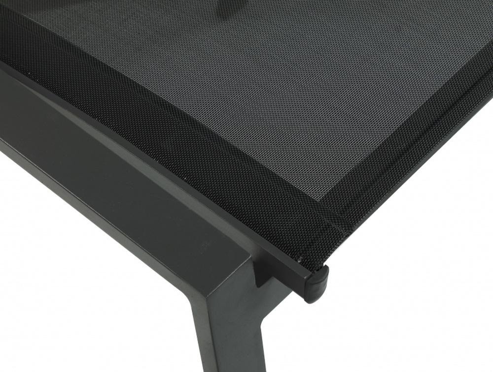 Meridian Furniture - Nizuc Black Mesh Water Resistant Fabric Outdoor Patio Aluminum Mesh Dining Chair (Set of 2) - 369Black-C veiw 5