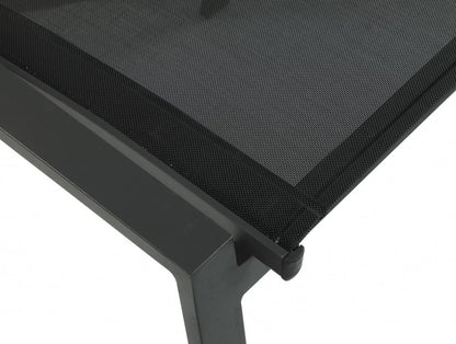 Meridian Furniture - Nizuc Black Mesh Water Resistant Fabric Outdoor Patio Aluminum Mesh Dining Chair (Set of 2) - 369Black-C veiw 5