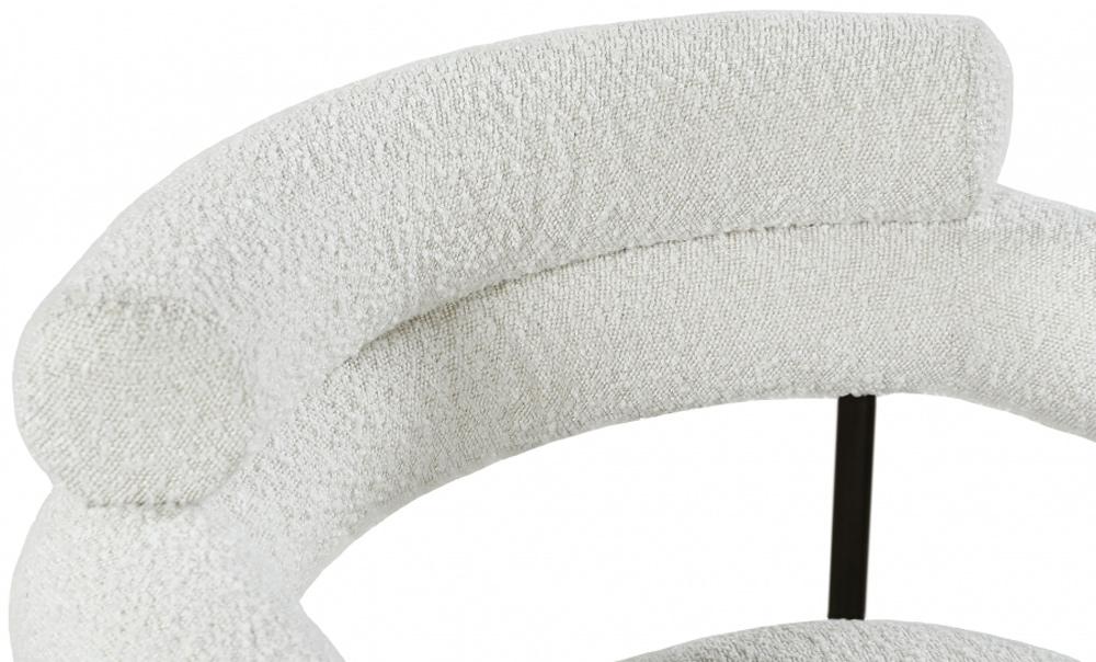 Meridian Furniture - Blake Cream Boucle Fabric Dining Chair (Set of 2) - 879Cream-C veiw 5