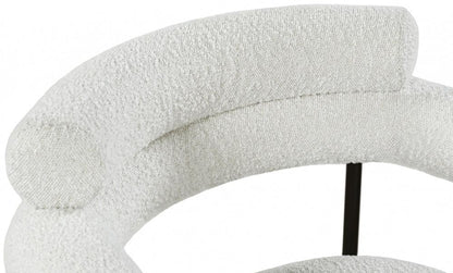 Meridian Furniture - Blake Cream Boucle Fabric Dining Chair (Set of 2) - 879Cream-C veiw 5