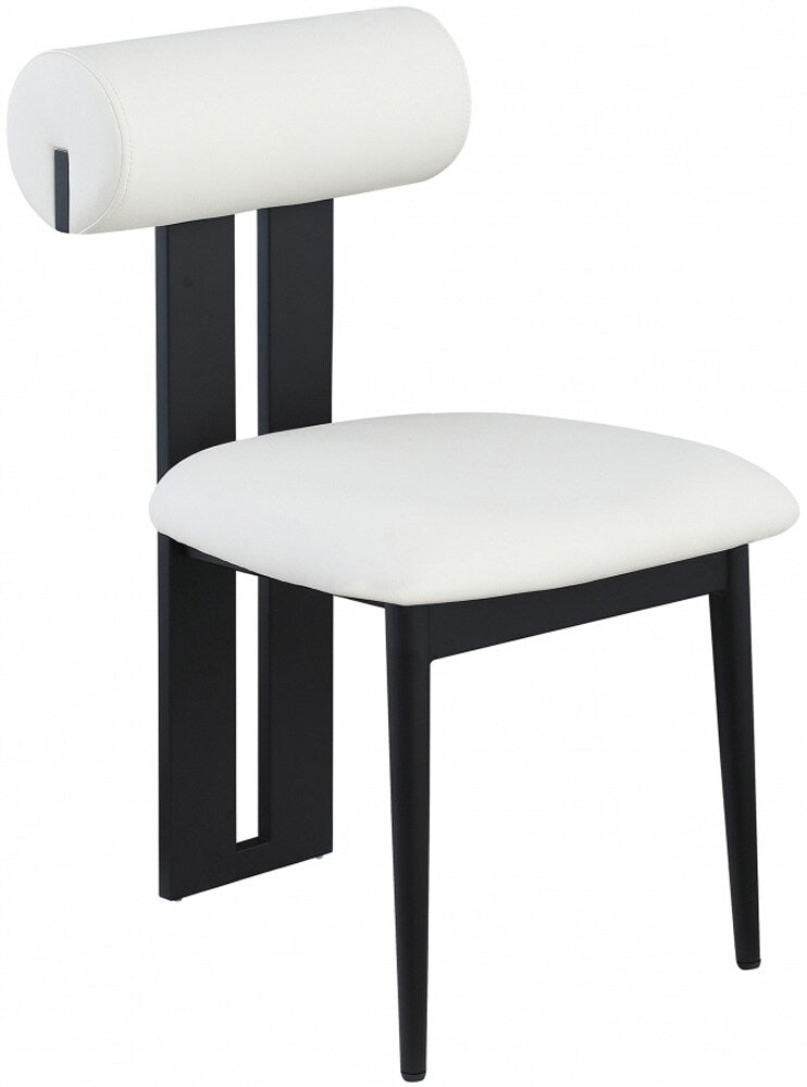 Meridian Furniture - Dario Cream Vegan Leather Dining Chair (Set of 2) - 922Cream-C veiw 1