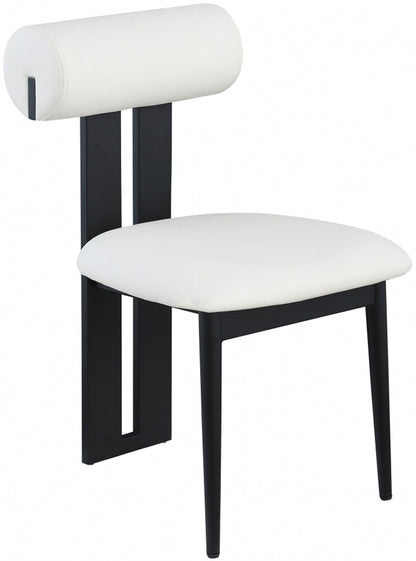 Meridian Furniture - Dario Cream Vegan Leather Dining Chair (Set of 2) - 922Cream-C veiw 1
