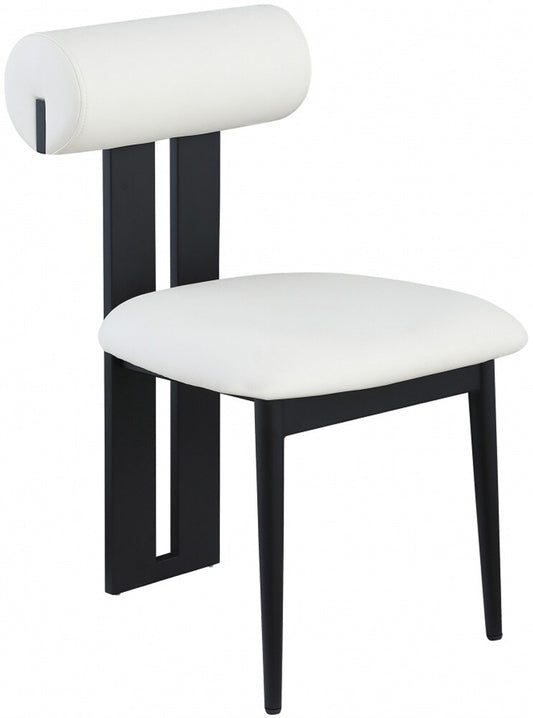 Meridian Furniture - Dario Cream Vegan Leather Dining Chair (Set of 2) - 922Cream-C veiw 1