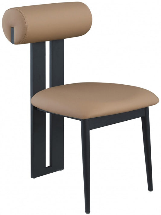 Meridian Furniture - Dario Tan Vegan Leather Dining Chair (Set of 2) - 922Tan-C veiw 1