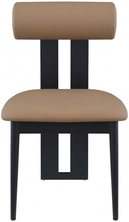 Meridian Furniture - Dario Tan Vegan Leather Dining Chair (Set of 2) - 922Tan-C veiw 3