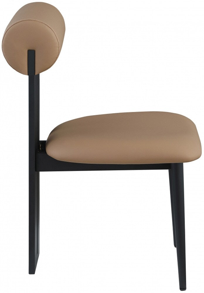 Meridian Furniture - Dario Tan Vegan Leather Dining Chair (Set of 2) - 922Tan-C veiw 4