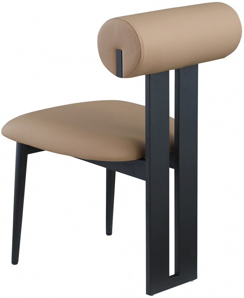 Meridian Furniture - Dario Tan Vegan Leather Dining Chair (Set of 2) - 922Tan-C veiw 5