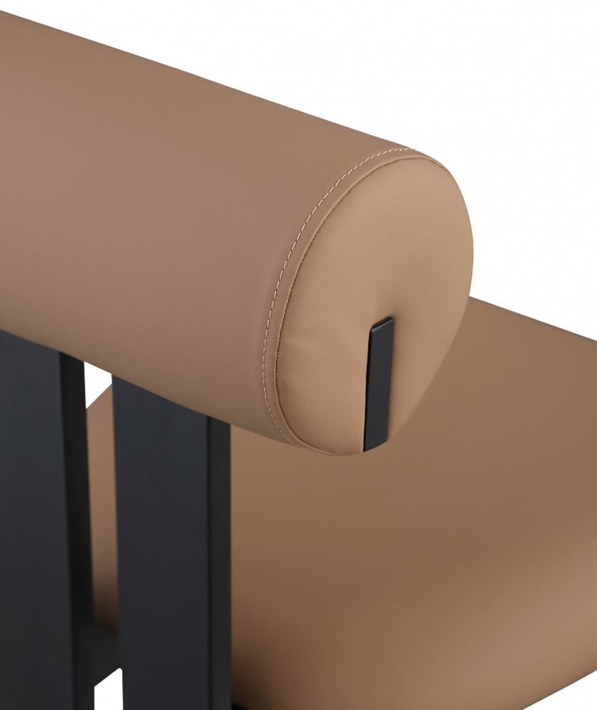 Meridian Furniture - Dario Tan Vegan Leather Dining Chair (Set of 2) - 922Tan-C veiw 6
