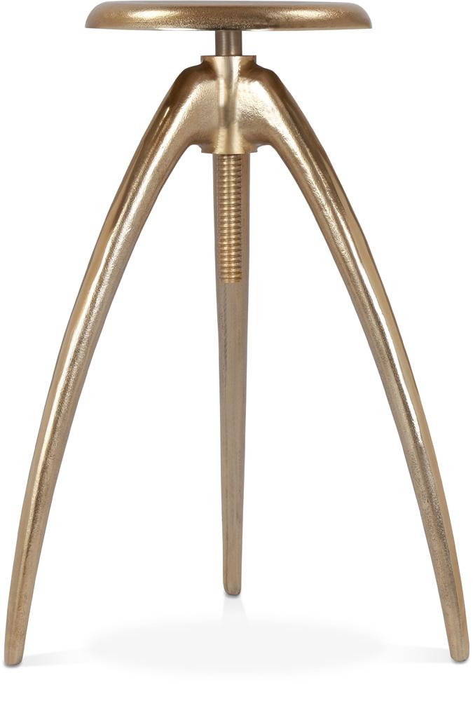 Meridian Furniture - Clara Gold Aluminum Counter/Bar Stool - 937Gold veiw 1